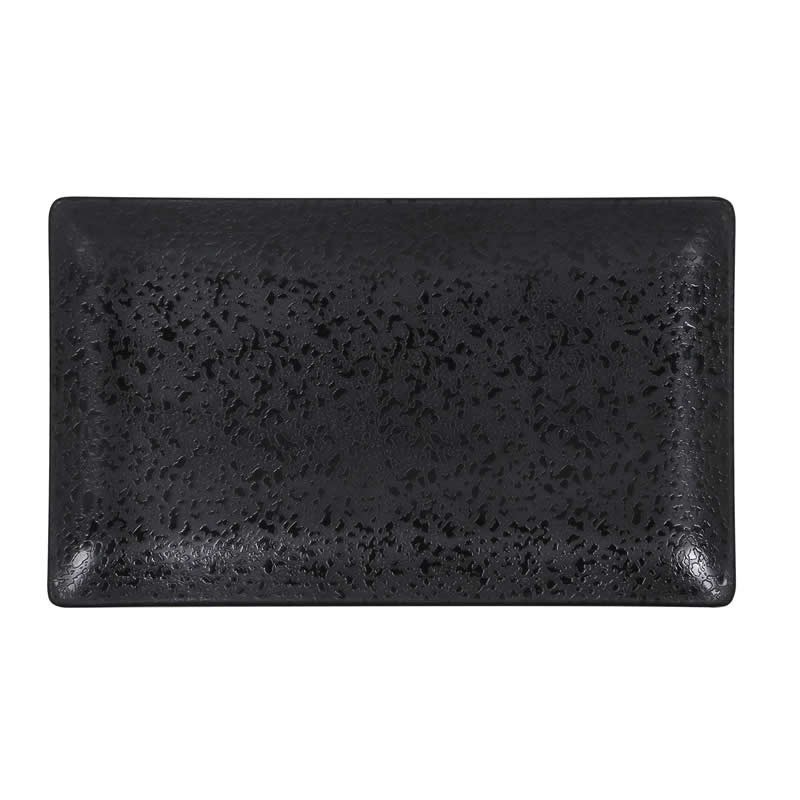 #-24- Bandeja Rect. Negra Korio Arizona 25X15X2