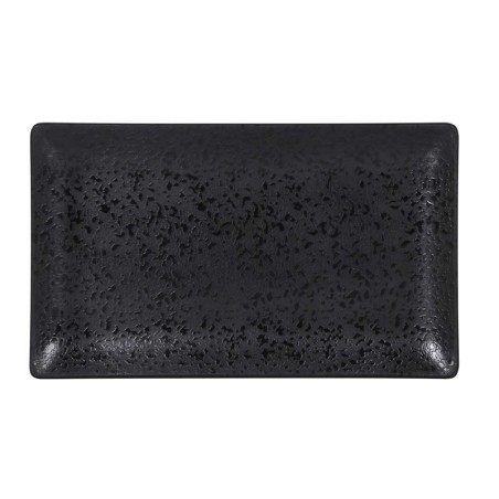 #-24- Bandeja Rect. Negra Korio Arizona 25X15X2