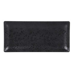 #-24- Bandeja Rect. Negra Korio Arizona 23X11X1