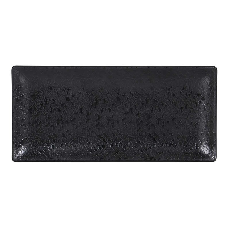 #-24- Bandeja Rect. Negra Korio Arizona 23X11X1