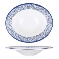 Plato Pasta Oval Tohu Hokkaido 29X24.5X5Cm