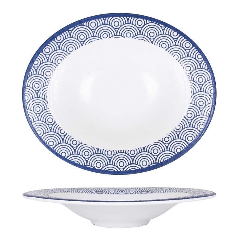 Plato Pasta Oval Tohu Hokkaido 29X24.5X5Cm