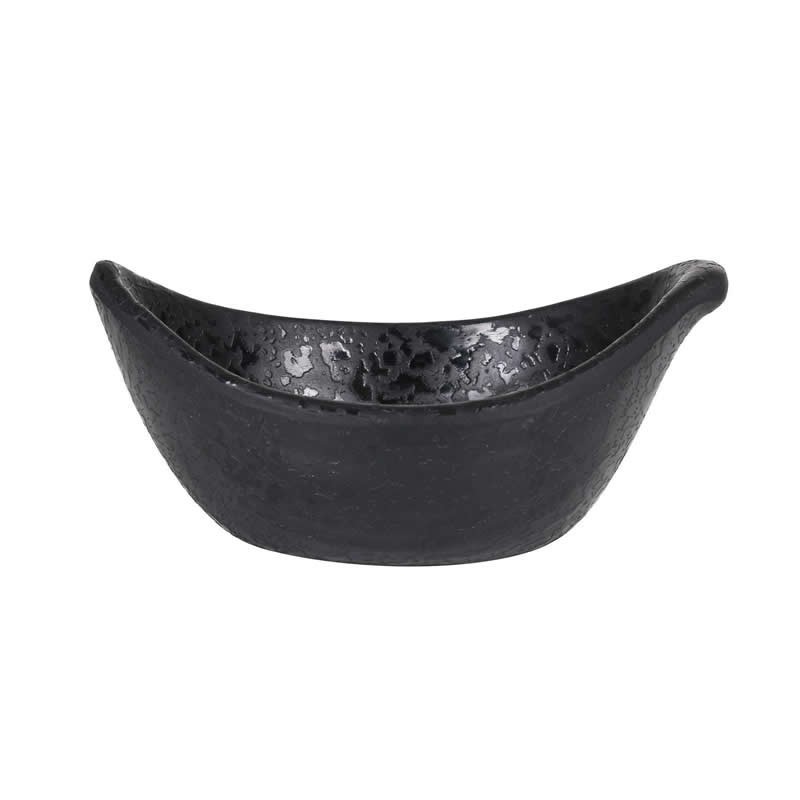 Bowl Oval Negro Vinci Arizona 11X7X5Cm 7Cl