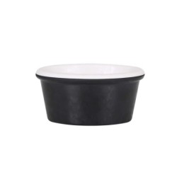 Ramequin Negro-Blanco Arizona 8.5X6.5X4Cm
