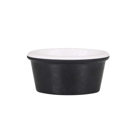 Ramequin Negro-Blanco Arizona 8.5X6.5X4Cm