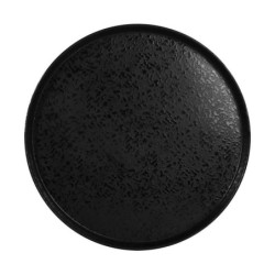 Plato Llano Caracalla Ii Negro Ø28Cm