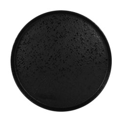 Plato Llano Caracalla Ii Negro Ø25Cm
