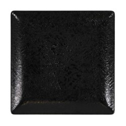 Plato Postre Ming Iii Arizona Negro 18X18X2Cm