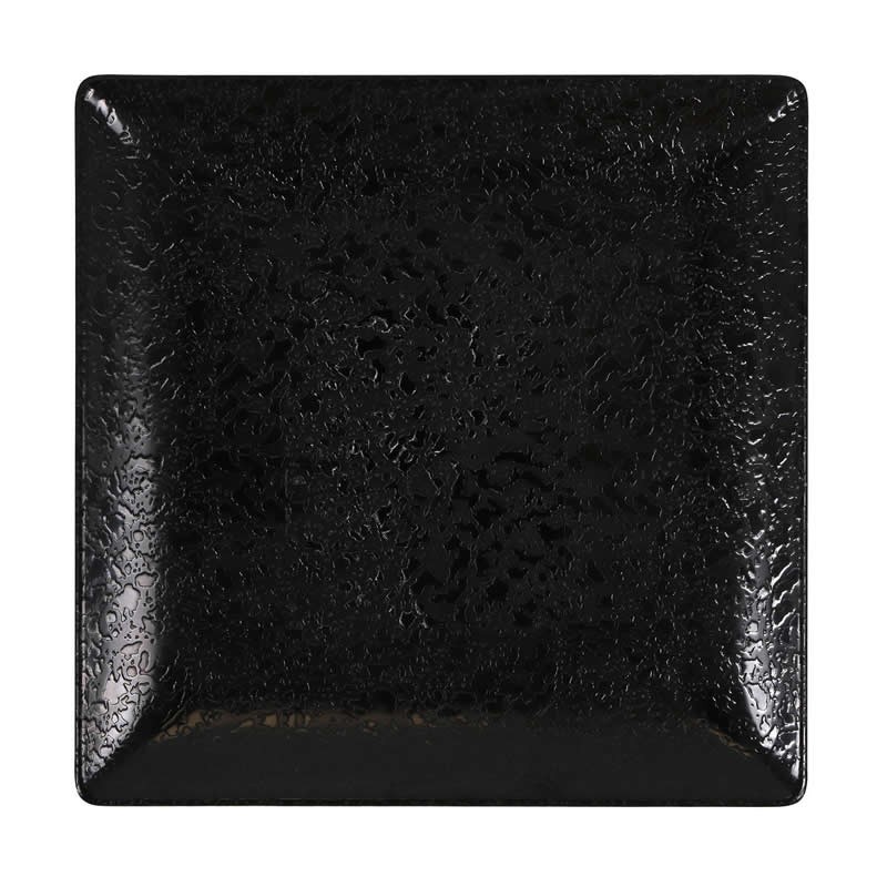 Plato Postre Ming Iii Arizona Negro 18X18X2Cm