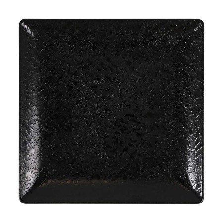 Plato Postre Ming Iii Arizona Negro 18X18X2Cm