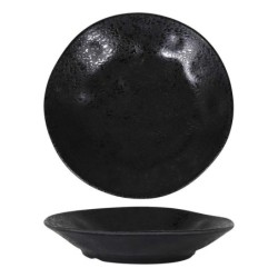 Plato Hondo Arizona Negro Ø23X4Cm