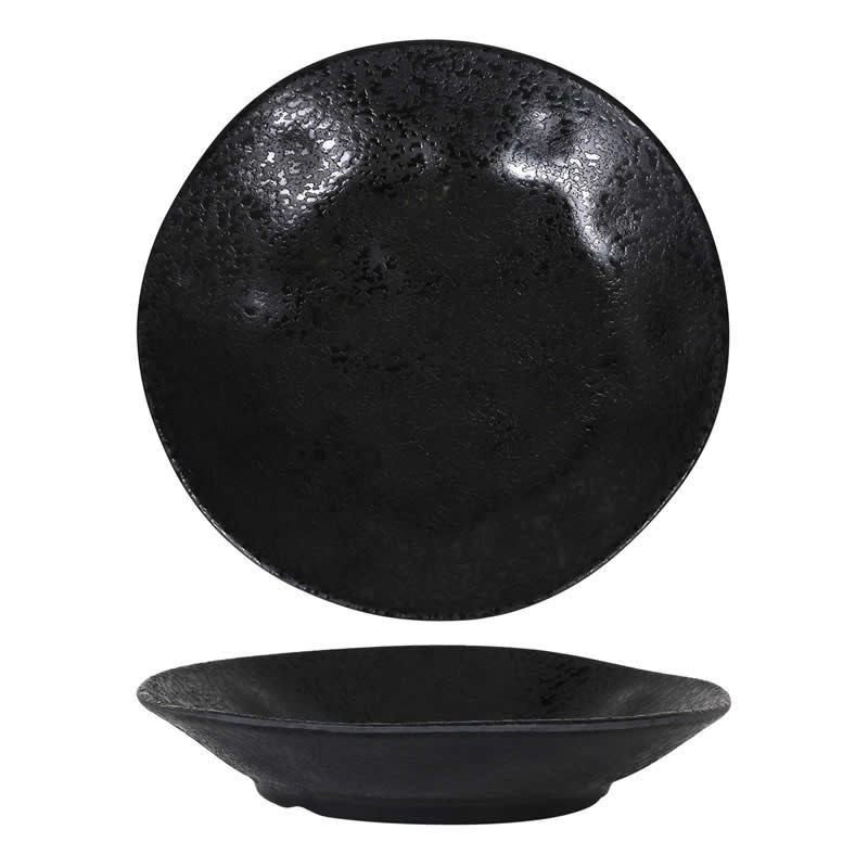 Plato Hondo Arizona Negro Ø23X4Cm