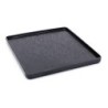 Plato Negro Cuadrado Lontananza 25X25X1.5Cm