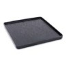 Plato Negro Cuadrado Lontananza 21X21X1.5Cm