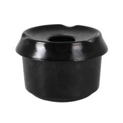 Cenicero Negro Agua Ø9X6.5Cm