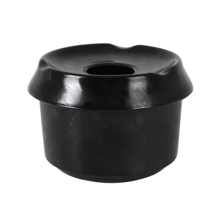 Cenicero Negro Agua Ø9X6.5Cm
