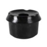 Cenicero Negro Agua Ø9X6.5Cm