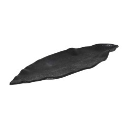 Bandeja Negra Leaf 30X8X2Cm