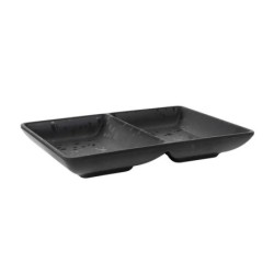 Bowl Doble Negro Arizona 16X12X2.5Cm