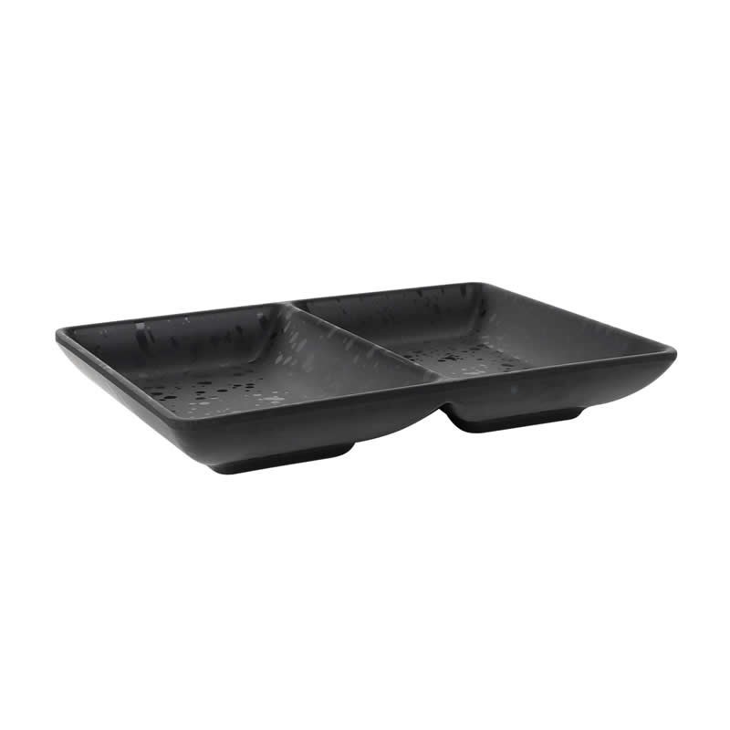 Bowl Doble Negro Arizona 16X12X2.5Cm