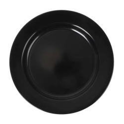 Plato Llano Negro Sotavento 28X2.5Cm