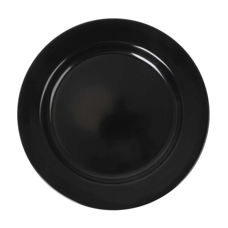 Plato Llano Negro Sotavento 28X2.5Cm