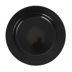 Plato Llano Negro Sotavento 26X2.5Cm