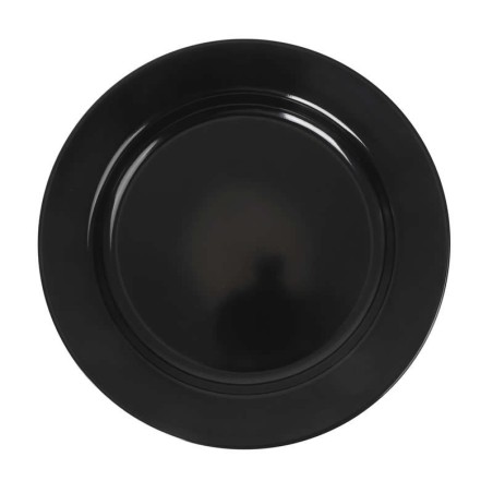 Plato Llano Negro Sotavento 26X2.5Cm