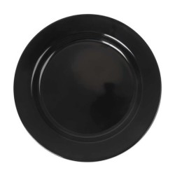 Plato Llano Negro Sotavento 23X2.5Cm
