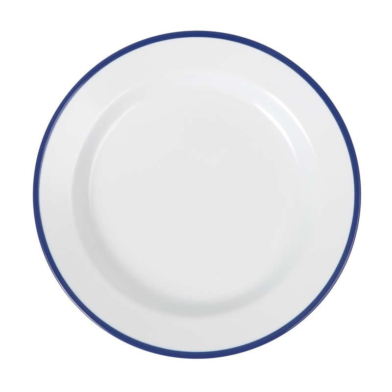 Plato Postre Sotavento Filo Azul 20X2.5Cm