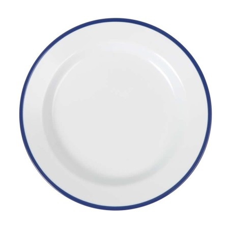 Plato Postre Sotavento Filo Azul 20X2.5Cm