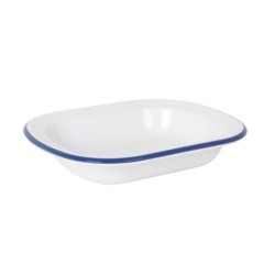 Bowl Rectangular Sotavento Filo Azul 25X20X5Cm