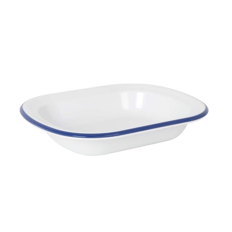 Bowl Rectangular Sotavento Filo Azul 25X20X5Cm