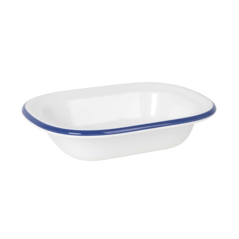 Bowl Rectangular Sotavento Filo Azul 20X15X5Cm
