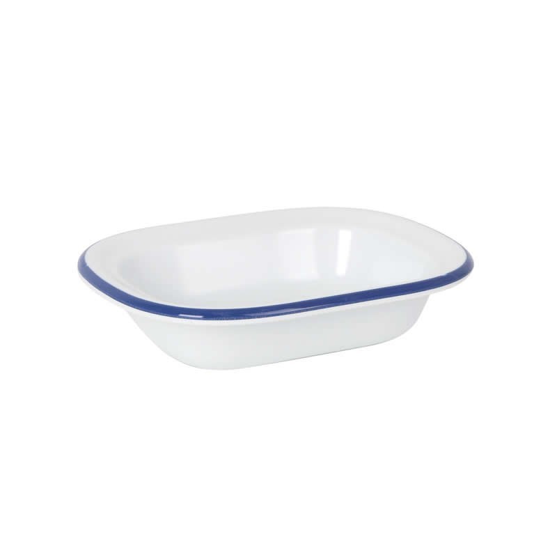 Bowl Rectangular Sotavento Filo Azul 16X12Cm