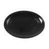 Bandeja Oval Negro Sotavento 25.5X17.5X3Cm