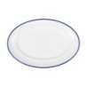 Bandeja Oval Sotavento Filo Azul 25.5X17.5X3Cm