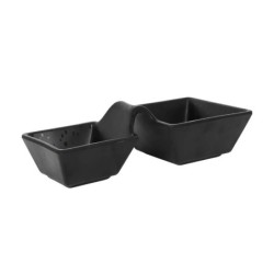 Bowl Doble Negro Arizona 17X8X4Cm