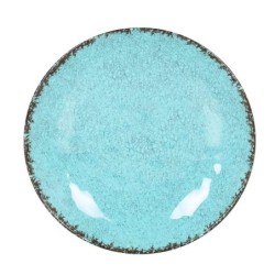#-36- Plato Llano Azul Guayaba Ø25.5X4Cm