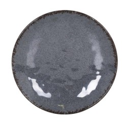 #-36- Plato Llano Gris Guayaba Ø25.5X4Cm