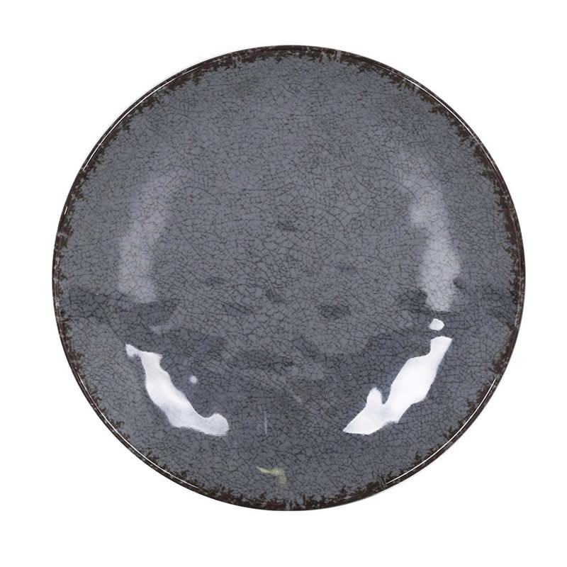 #-36- Plato Llano Gris Guayaba Ø25.5X4Cm