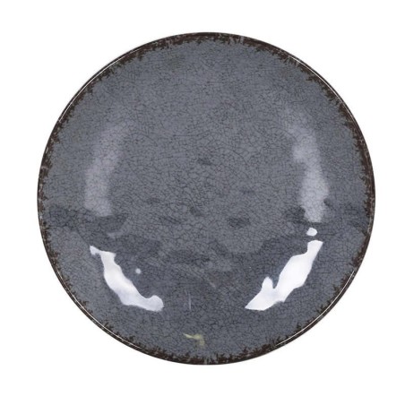 #-36- Plato Llano Gris Guayaba Ø25.5X4Cm