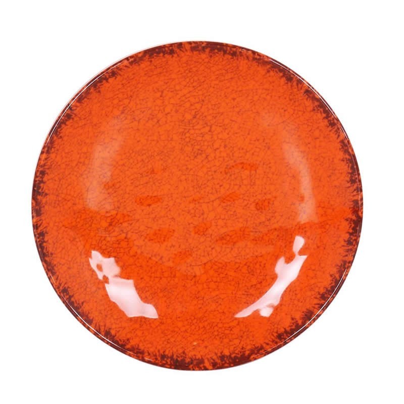 #-48- Plato Postre Naranja Guayaba Ø21.5X3Cm