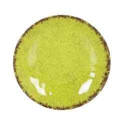 #-48- Plato Postre Pistacho Guayaba Ø21.5X3Cm