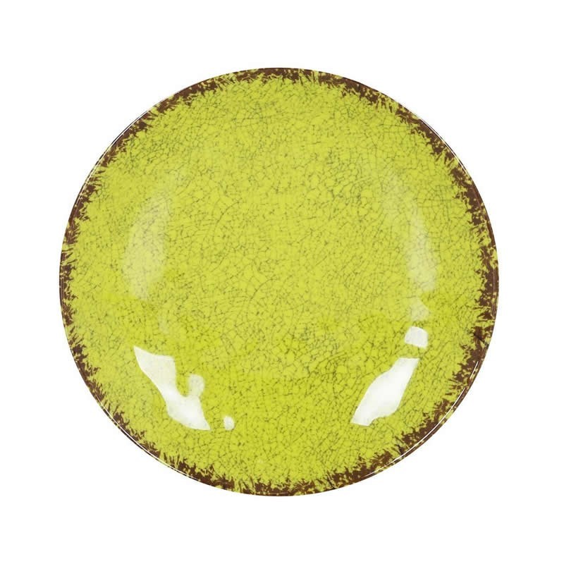 #-48- Plato Postre Pistacho Guayaba Ø21.5X3Cm