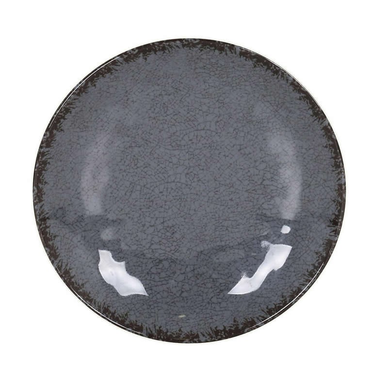 #-48- Plato Postre Gris Guayaba Ø21.5X3Cm