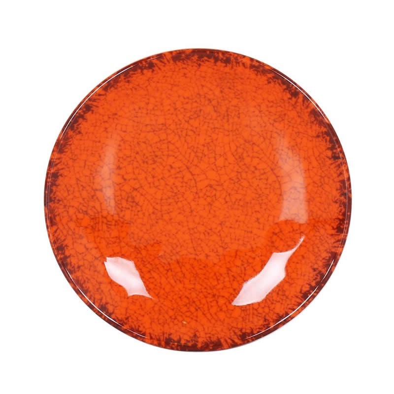 #-96- Plato Pan Naranja Guayaba Ø15.5X2.5Cm