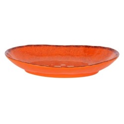 #-36-Bandeja Oval Naranja Guayaba 28X21X4Cm