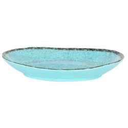 #-36-Bandeja Oval Azul Guayaba 28X21X4Cm