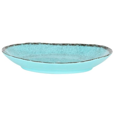 #-36-Bandeja Oval Azul Guayaba 28X21X4Cm